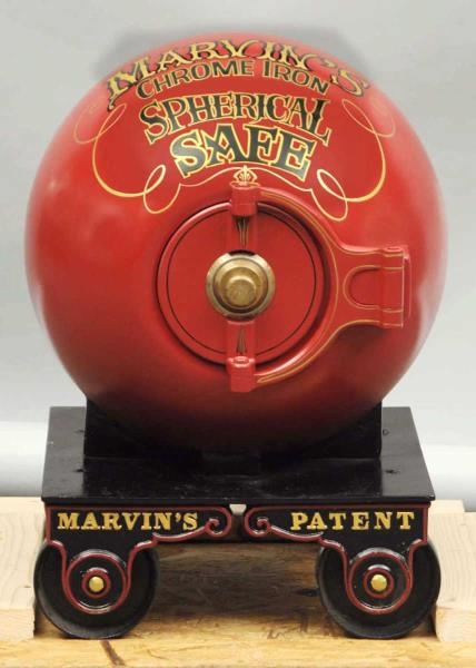MARVIN CHROME IRON SPHERICAL MINI-CANNONBALL SAFE 