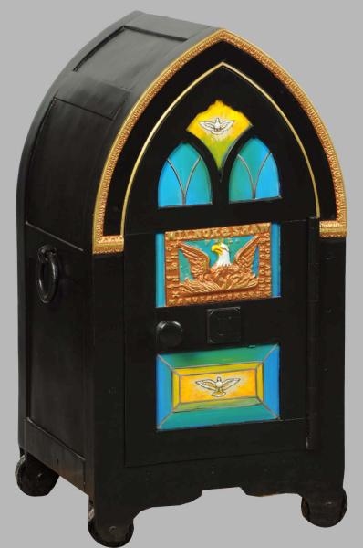 MILNOR & SHAW CATHEDRAL SAFE (PHOENIX CHEST).     