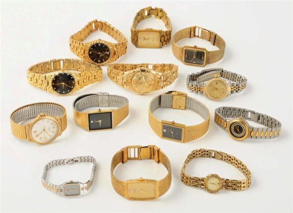 LOT OF 12: ASSORTED WATCHES.                      