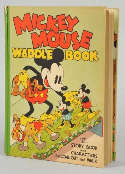 EARLY WALT DISNEY MICKEY MOUSE WADDLE BOOK.       