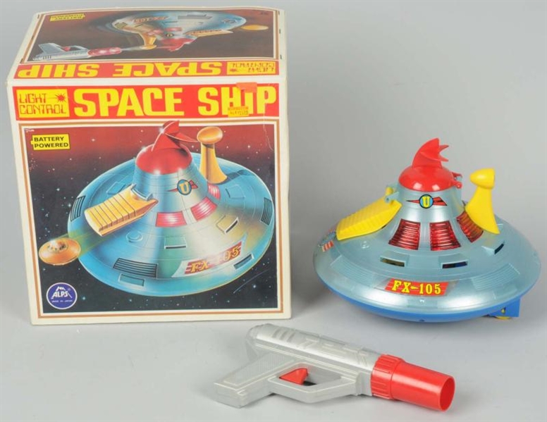 ALPS BATTERY-OPERATED SPACESHIP TOY.              