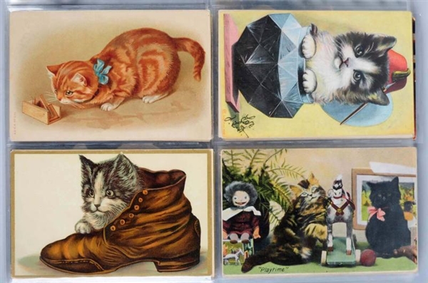 LOT OF 80: MOSTLY CAT POSTCARDS.                  