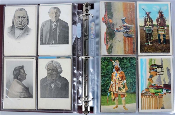 LOT OF 175: NATIVE AMERICAN POSTCARDS.            