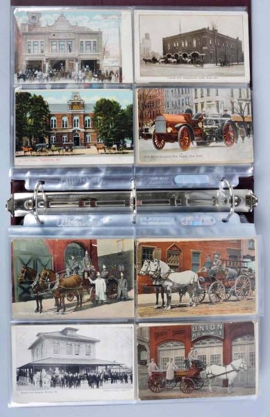 LOT OF 228: TRANSPORTATION POSTCARDS.             