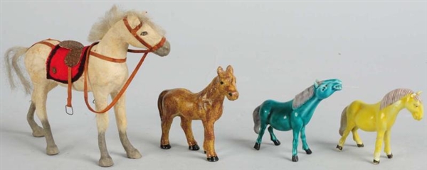 LOT OF 4: HORSES.                                 