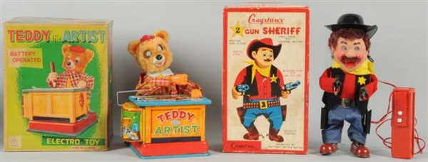 LOT OF 2: BATTERY-OPERATED TOYS.                  