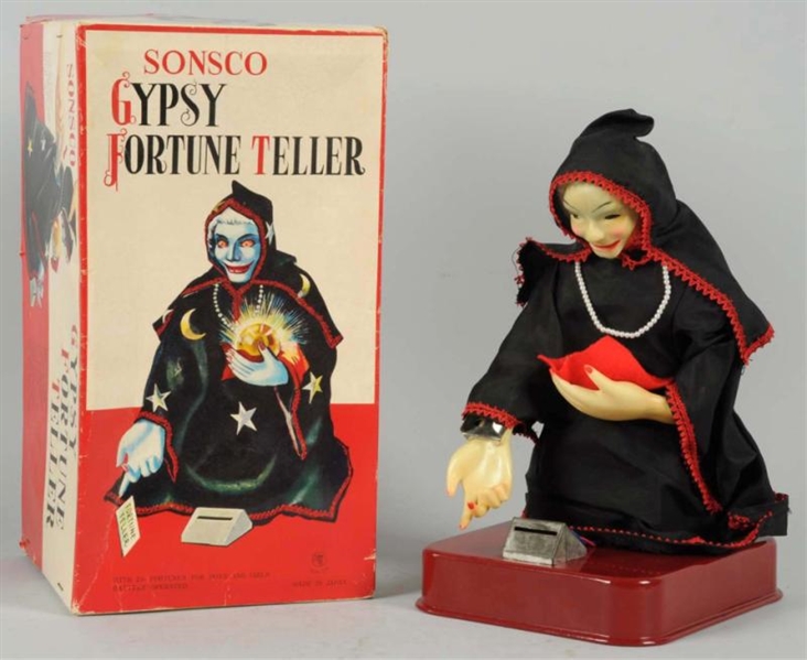GYPSY FORTUNE TELLER BATTERY-OPERATED TOY.        