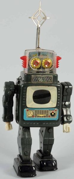 BATTERY-OPERATED TELEVISION SPACE MAN ROBOT.      