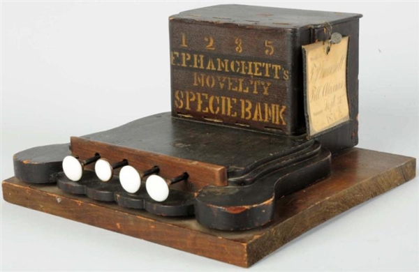NOVELTY PATENT MODEL OF "SPECIE BANK".            