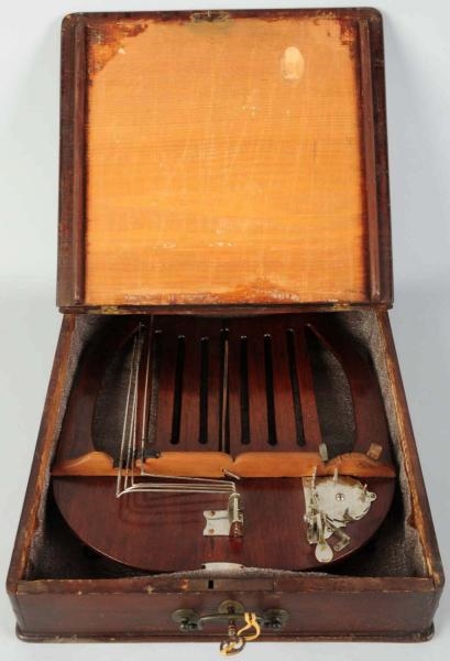 1895 PATENT MODEL OF MECHANICAL MUSIC STAND.      