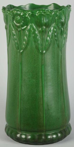 WELLER MATTER GREEN UMBRELLA STAND.               