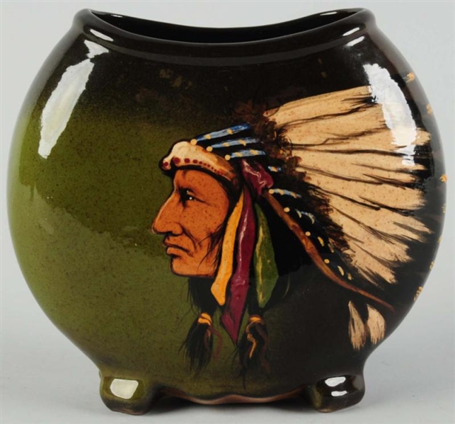 WELLER LOUWELSA INDIAN VASE.                      