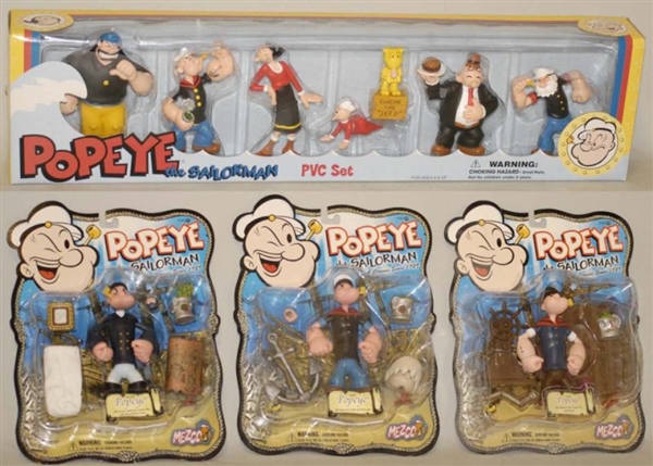 LOT OF 4: POPEYE TOYS IN BOXES.                   