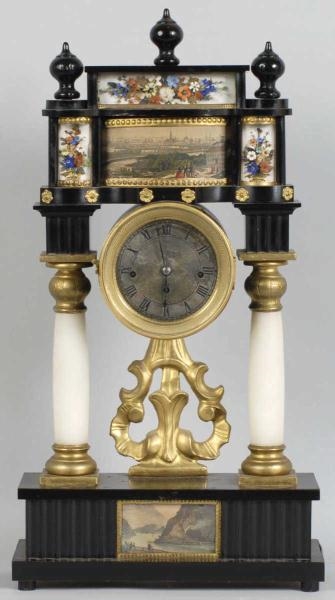 VIENNESE PORTICO CLOCK BY MILLER & SOHN.          