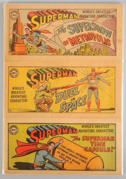SUPERMAN SET OF 3 SUGAR SMACKS GIVEAWAY COMICS.   