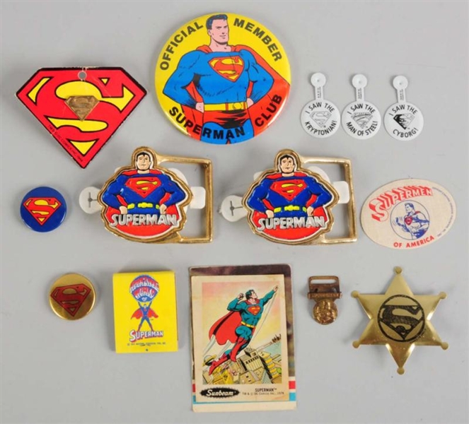 ASSORTED SUPERMAN ITEMS.                          