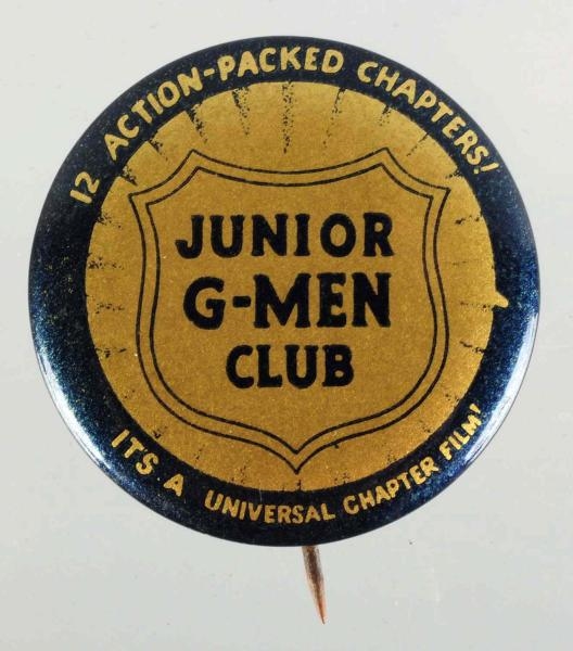 JUNIOR G-MAN CLUB BUTTON.                         
