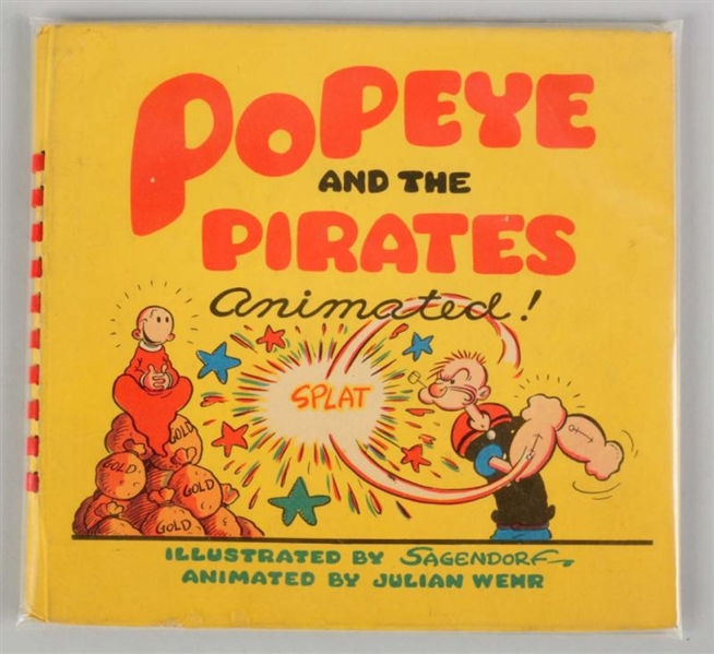POPEYE & THE PIRATES ANIMATED BOOK.               