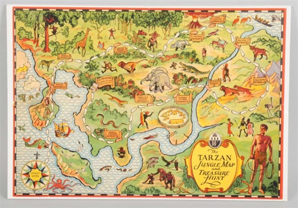 TARZAN JUNGLE MAP.                                
