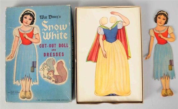 SNOW WHITE CUT-OUT DOLL WITH DRESSES.             