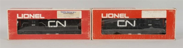 LOT OF 2: LIONEL CANADIAN NATIONAL TRAIN ENGINES. 