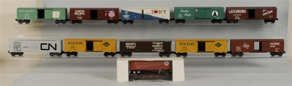 LOT OF 11: KMT FREIGHT TRAIN CARS.                