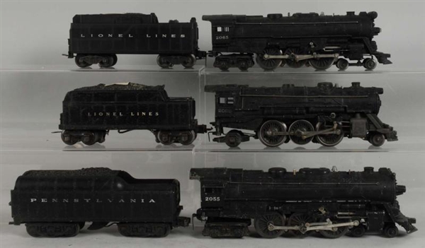 LOT OF 3: LIONEL TRAIN ENGINES & TENDERS.         