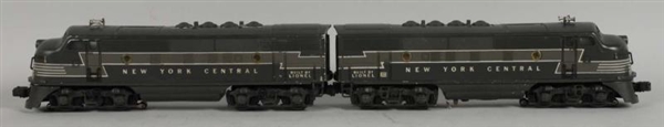 LOT OF 2: LIONEL NEW YORK CENTRAL TRAIN ENGINES.  