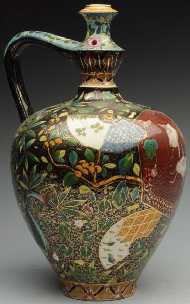 HIGHLY STYLIZED & DECORATED FISCHER J PUZZLE JUG. 