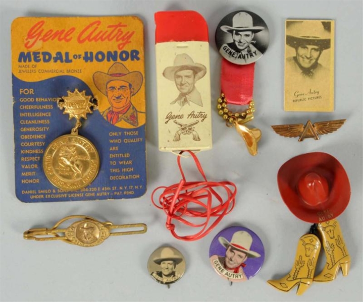 ASSORTED GENE AUTRY ITEMS.                        