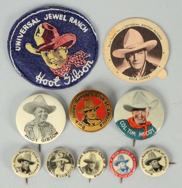 LOT OF 10: WESTERN PIECES.                        