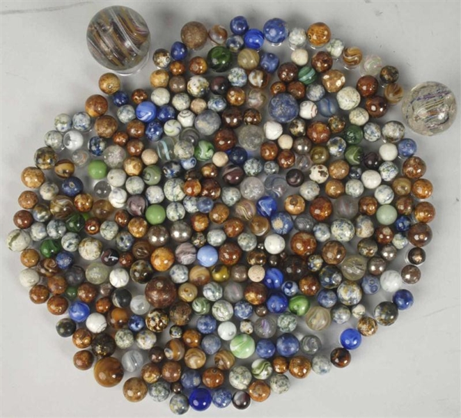 LOT OF ASSORTED MARBLES.                          