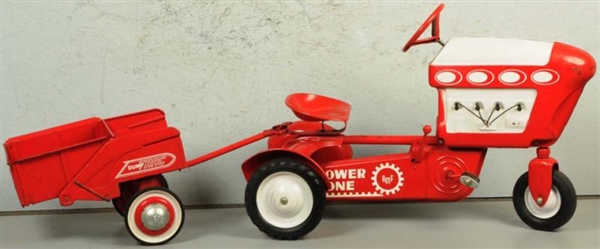 PRESSED STEEL AMF POWER TOWN PEDAL TRACTOR.       
