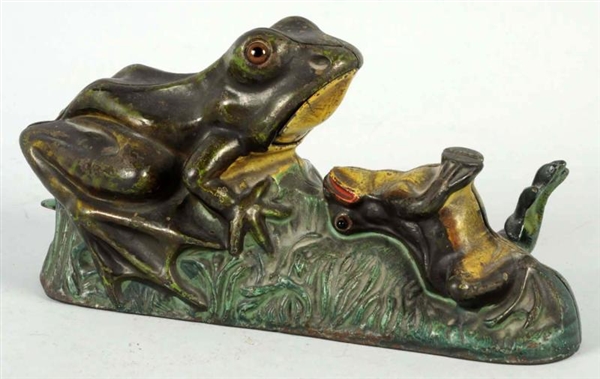 TWO FROGS MECHANICAL BANK.                        