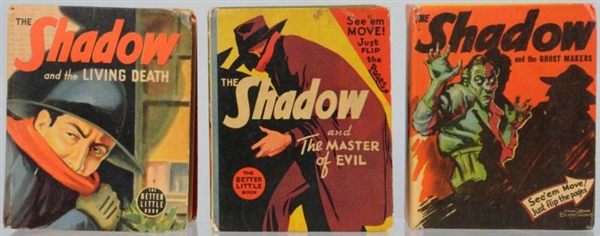 LOT OF 3: THE SHADOW BETTER LITTLE BOOKS.         