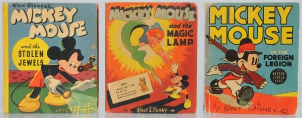 LOT OF 3: MICKEY MOUSE BETTER LITTLE BOOKS.       