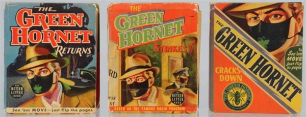 LOT OF 3: GREEN HORNET BETTER LITTLE BOOKS.       