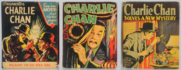 LOT OF 3: CHARLIE CHAN BETTER LITTLE BOOKS.       