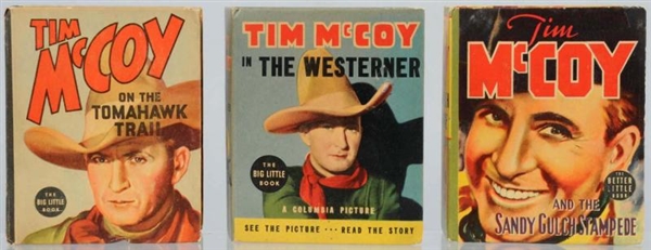 LOT OF 3: TIM MCCOY BIG LITTLE BOOKS.             