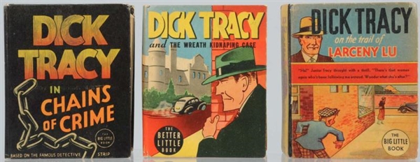 LOT OF 3: DICK TRACY BIG LITTLE BOOKS.            