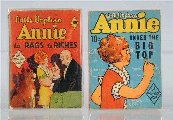 LOT OF 2: DELL FAST-ACTION ORPHAN ANNIE BOOKS.    