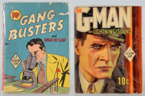 LOT OF 2: DELL FAST-ACTION CRIME BOOKS.           