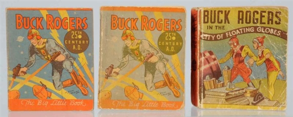 LOT OF 3: BUCK ROGERS SOFTCOVER BIG LITTLE BOOKS. 