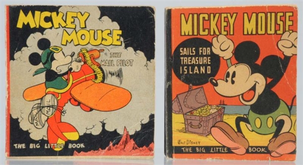 LOT OF 2: MICKEY MOUSE BIG LITTLE BOOKS.          