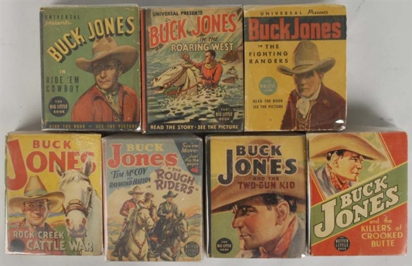 LOT OF 7: BUCK JONES BIG LITTLE BOOKS.            