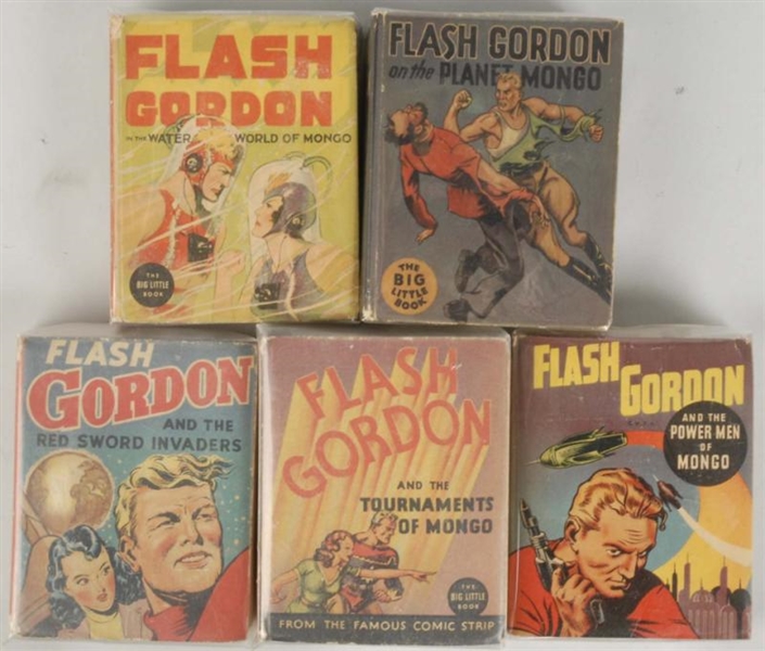 LOT OF 5: FLASH GORDON BIG LITTLE BOOKS.          