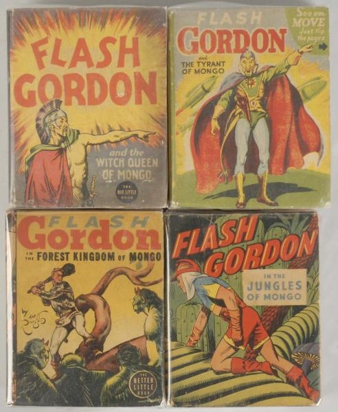 LOT OF 4: FLASH GORDON BIG LITTLE BOOKS.          