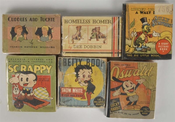 LOT OF 6: ASSORTED BIG LITTLE TYPE BOOKS.         