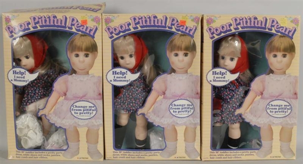 LOT OF 10: POOR PITIFUL PEARLS IN BOXES.          
