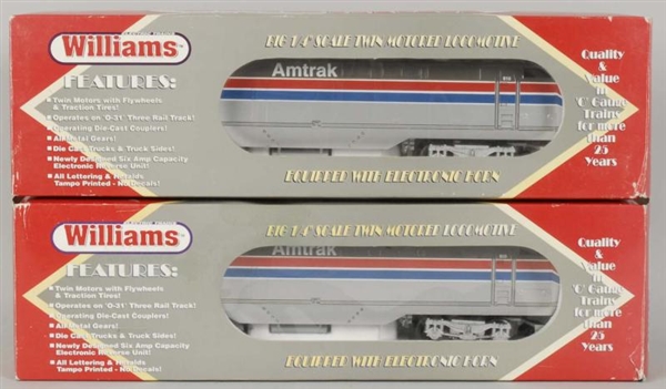 LOT OF 2: WILLIAMS AMTRAK TRAIN ENGINES.          